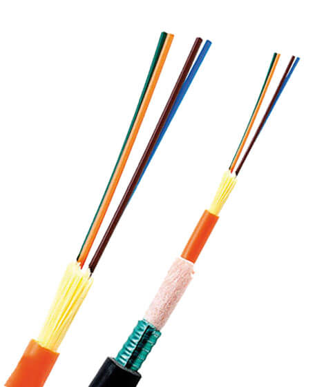 Non armoured and armoured tight buffered fiber optic cables