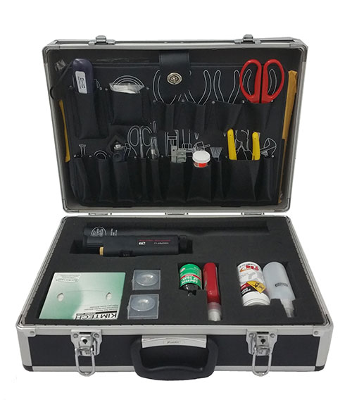 Tool Box with fiber optic tools and accessories