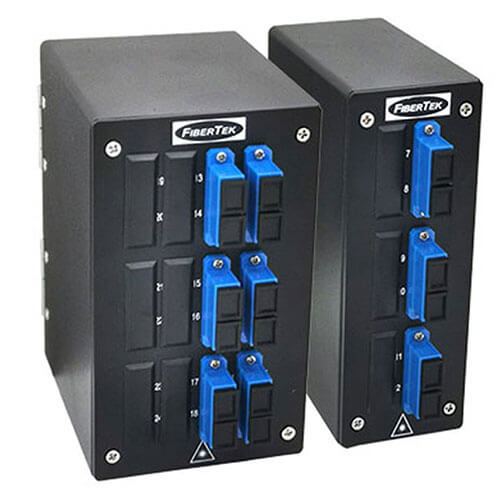 DIN Rail Fiber Optic Patch Panels DPPY12 and DPPY24 Series