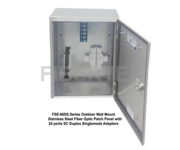 FSE-66SS Series Wall Mount Fiber Patch Panel with SC Duplex Adapters