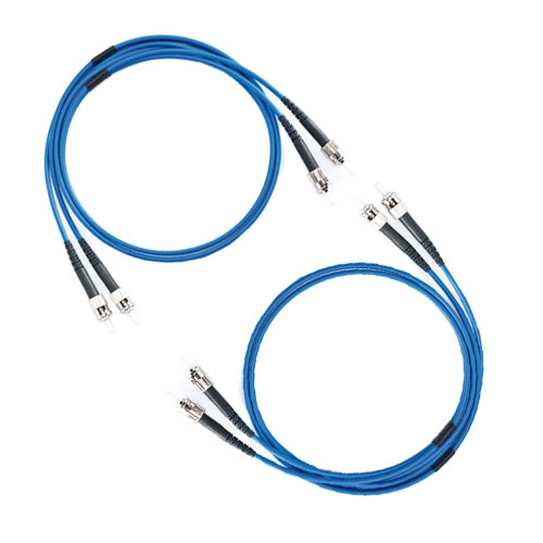 Armoured Fiber Optic Patch Cord with ST FC connectors